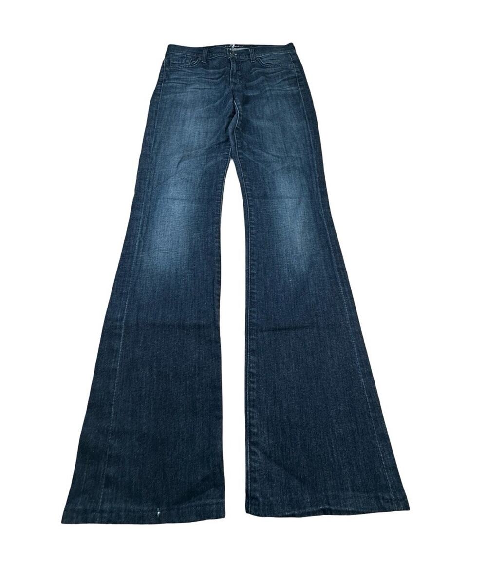 7 For All Mankind Womens 27 Bootcut Jeans Dark Wash Stretch Denim